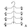 Вешалки для брюк, экономящие место, 4-уровневые органайзеры и хранение для шкафа, вешалки для юбок с зажимами, вешалки для джинсов и шарфов, предметы первой необходимости для шкафа