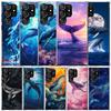 Горбатый кит Морской гигант Мягкая обложка для Samsung Galaxy S25 Edge S26 S24 S23 Ultra Чехол для телефона S22 S21 Plus S20 FE Рисунок S