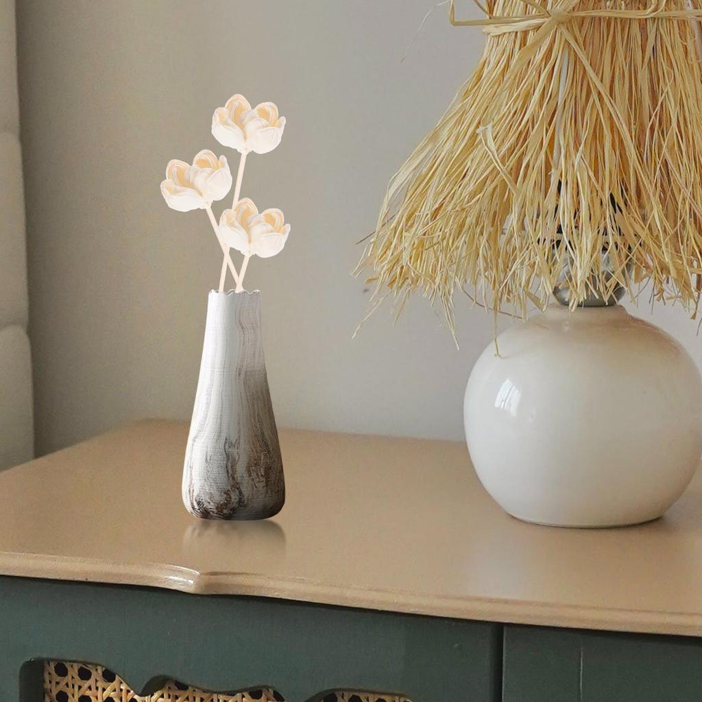 4Pcs Artificial Dry Flowers Essential Oil Diffuser Sticks Diy Craft Home Office Desk Flower Diffusers Aroma Room Freshener Gift