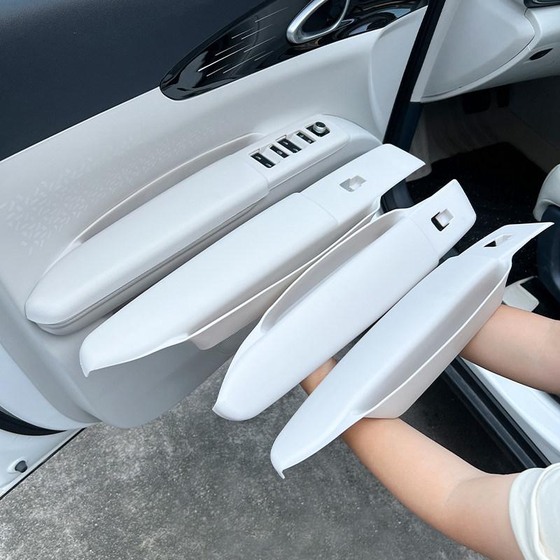 Для Geely EX2/Xingyuan 2026 TPE Панель Защиты Подлокотника Двери Антигрязевая Защитная Крышка Аксессуары для Модификации Салона Автомобиля