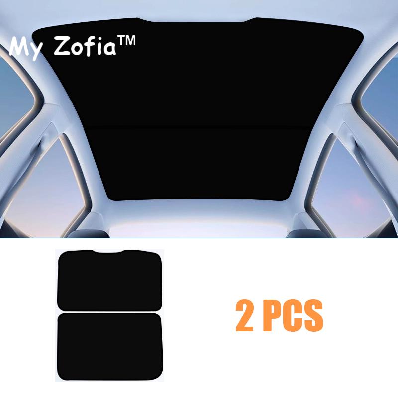 For Xpeng G9 2023 2024 2025 Car Sun Shades Glass Roof Sunshade Front Rear Skylight Insulation Canopy Electrostatic Adsorption