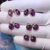 Genuine Natural Rhodolite Garnet Earrings Sterling 925 Silver Gemstone for Women Wedding Party Birthday Jewelry Gift