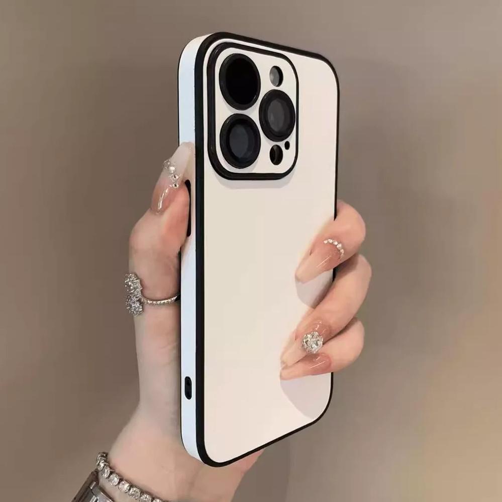 Премиальная кожаная наклейка-чехол Skin для iPhone 16 - Однотонная, Полное покрытие, Защита от падений, Простой дизайн для Apple 15