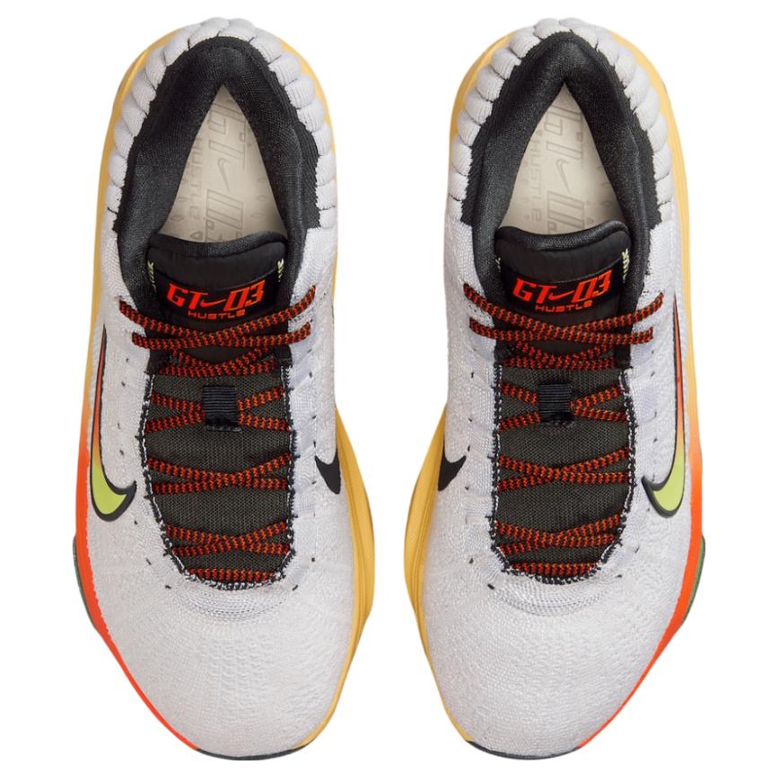 Nike Кроссовки Air Zoom GT Hustle 3 Big Air Унисекс Белый Безопасный Оранжевый Вольт FV5953-101