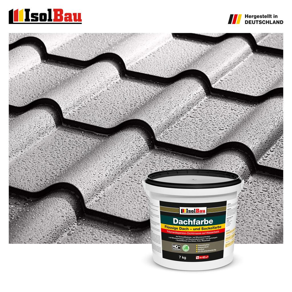 IsolBau Roof Paint Dachfarbe Concrete Gray 7