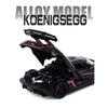 1/32 Koenigsegg ONE 1 литая спортивная модель автомобиля гоночные автомобили модель имитация звука и света детская игрушка подарок