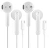 Совместимо с проводными Hi-Fi наушниками для iPhone, Чистые, Удобные, Без глубокого пульта, Совместимо с наушниками Type-C, 15/16, Вкладыши, Звонки, Микрофон, Посадка,