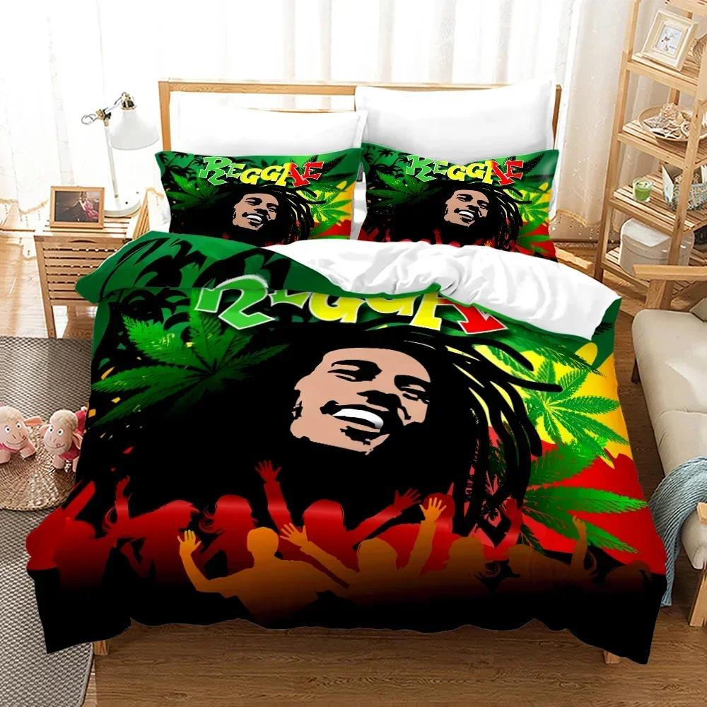 Роскошный новый 3D-принт Боб Марли Комплект постельного белья Пододеяльник Индивидуальный чехол для одеяла Для детей Мальчиков Взрослых Постельное белье