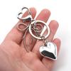 Heart Shape Bow Tie Keychain Pendant Lightweight Bag Charm Suitcase Backpack Wallet Keyring Fashion Accessory