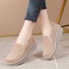Fashion Chunky Platform Sneakers Women Wedge Shoes Women Casual Sport Shoes Slip On Flats Woman Thick Bottom Loafers Shoes