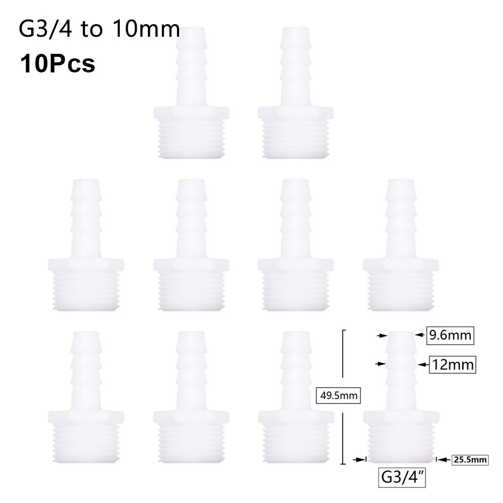 1/10 шт., соединительный шланг для системы капельного орошения, фитинги для труб, резьба 3/4 дюйма, муфта для зазубренной трубы