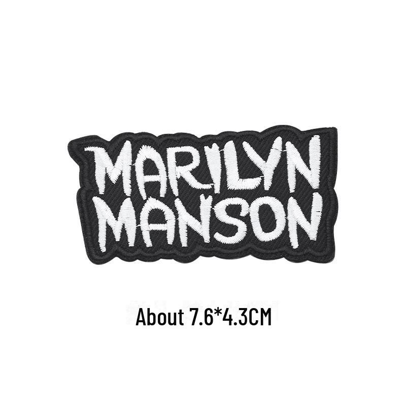 Черная самоклеящаяся вышитая нашивка для самостоятельного ремонта и украшения одежды