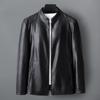 High-end Fashion Genuine Leather Jacket for Men with Lapel Sheepskin Middle-aged Men's Autumn and Winter Leather Jacket Dad's Jacket