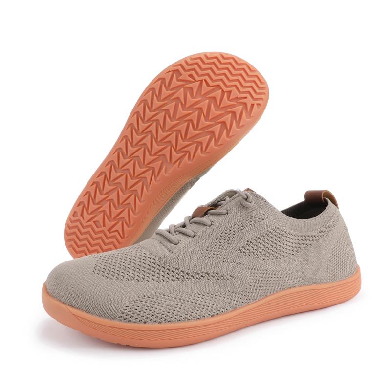 Минималистичные вязаные кроссовки для ходьбы женские мужские с широким носком повседневная обувь легкие тренировочные кроссовки дышащие балетки босиком