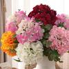 1/3pcs Artificial Flowers Fake Silk Hydrangea Bridal Wedding Decoration Home Party Accessory Festival DIY Dining Table Clearance