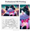 RUOPOTY Diy Paint By Numbers Beginners Kits Cat Animals Canvas Painting Acrylic Paint On Canvas Arts Craft For Home Decoration