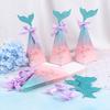 Loaded Mermaid Candy Box Color Mermaid Tail Bow Wedding Gift Bag