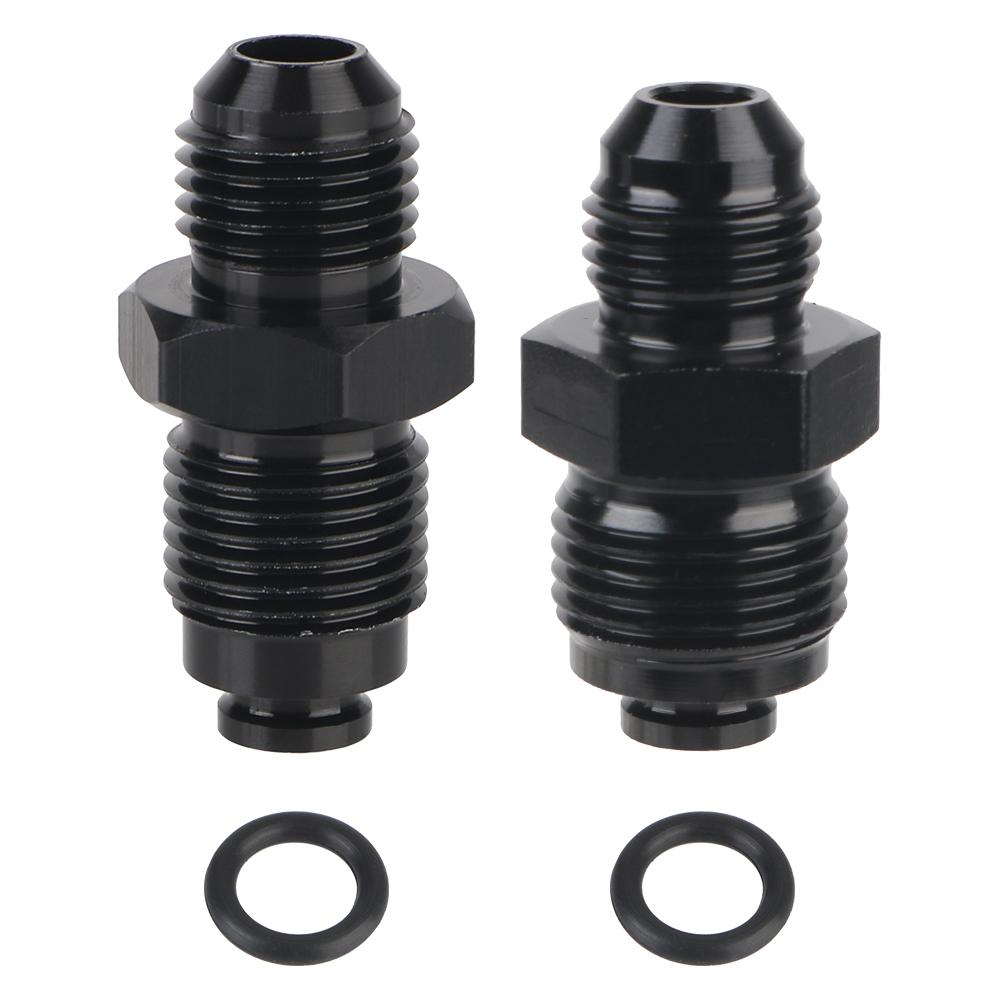 AN6-M16X1.5-ORB AN6-M18X1.5-ORB Алюминиевый прямой адаптер для выживания с наружной резьбой, переходник для турбонагнетателя с масляным фитингом