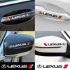 Interior Stickers 4pcs Vinyl Car Door Handle Mirror Wiper Stickers Decal Styling For Lexus F SPORT GS GX IS LS LX CT LC RC LBX N