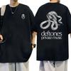 Deftones Футболка с частной музыкой Рок-музыка Футболки группы Летняя Металл Круглый вырез Дышащая Короткий рукав Унисекс Модная футболка Хлопок
