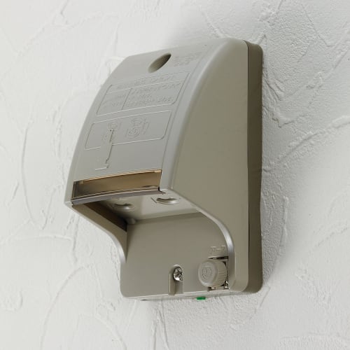 ELPA Rainproof Outlet Wiring, Outdoor Electricity, 125V, 15A, Exposed/Embedded, Compatible Wiring: 1.6, 2Cu (Copper) Single Wire Only (Grounding Wire