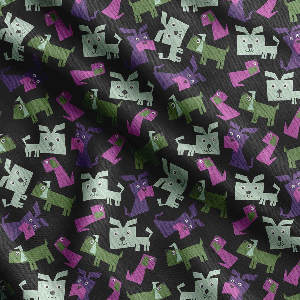 Soimoi Принт собаки, хлопковый батист, ткань для квилтинга, продаваемая во дворе, ширина 42 дюйма, хлопчатобумажная ткань средней плотности, швейные принадлежности, бежевый и