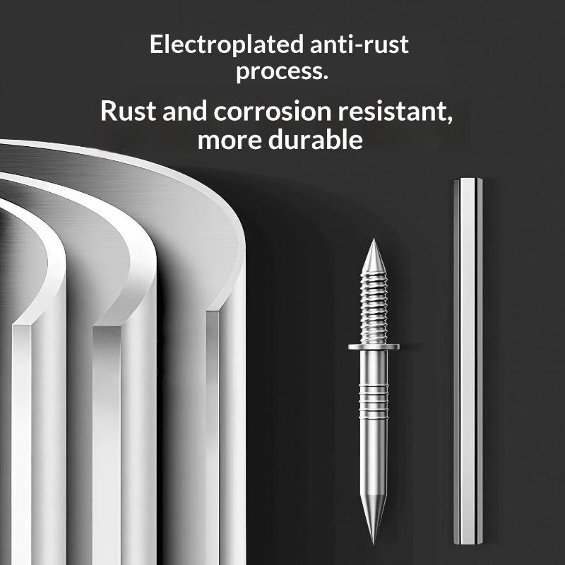 51-510pcs Double-Headed Wall Nails Thread Invisible Safety Screw for Skirting Boards Cement Metal Nails Wood No Trace Fixator