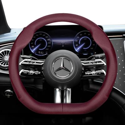 Для рулевого колеса Mercedes-Benz D-образной формы Ультратонкая кожа из микрофибры W206 W177 W213 X253 W463 C118 W176 W247 W205