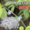 Gardening Transparent Plastic Grafting Clip Plant Flower Fruit Vine Seedling Grafted Branches Clamp Garden Migration Fasten Tool