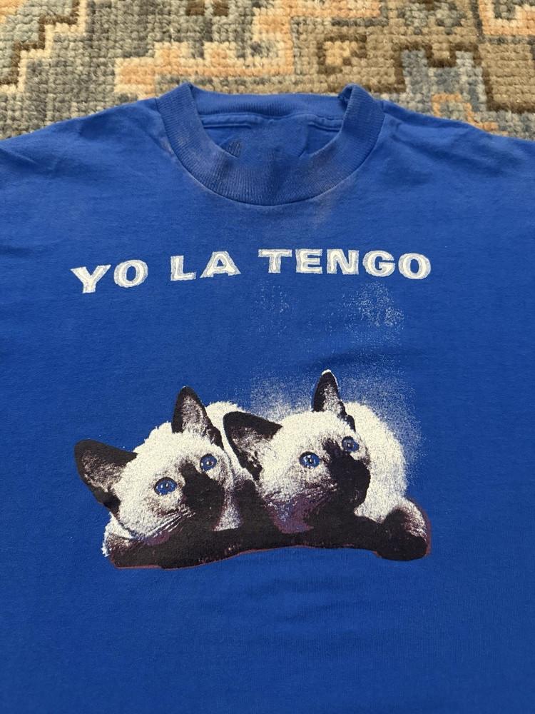 Yo La Tengo 90s Cat Tour Short Sleeve Blue Unisex T-Shirt