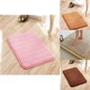 Ultra-absorbent Memory Foam Bathroom Rug In Plush Coral Velvet For Ultimate Comfort