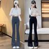 Micro-pull Shark Pants Women's Spring and Autumn Wear New High Waist Hip Lift Fitness Dance Horn Lulu Yoga Pants