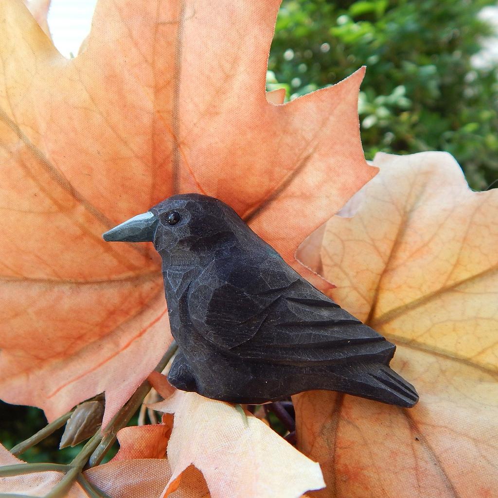 Blackbird Crow Statue Resin Decoration Small Animal Household Tabletop Decoration
