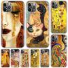 Чехол Kiss by Gustav Klimt Desig для iPhone 14 11 13 Pro 12 Mini Apple, чехол для телефона X XR XS Max 7 Plus 6 8 6S SE 2020 5 5S Art