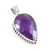 Подвеска из натурального африканского аметиста из стерлингового серебра 925 пробы 1,2'' U5h86