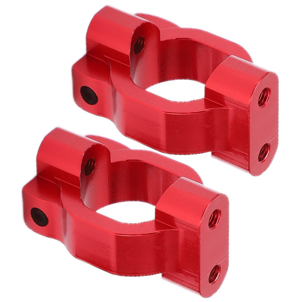 2PCS RC Wheel St Aluminum Alloy RC CShaped St Part for   1/10 Remote Control Car(Red )