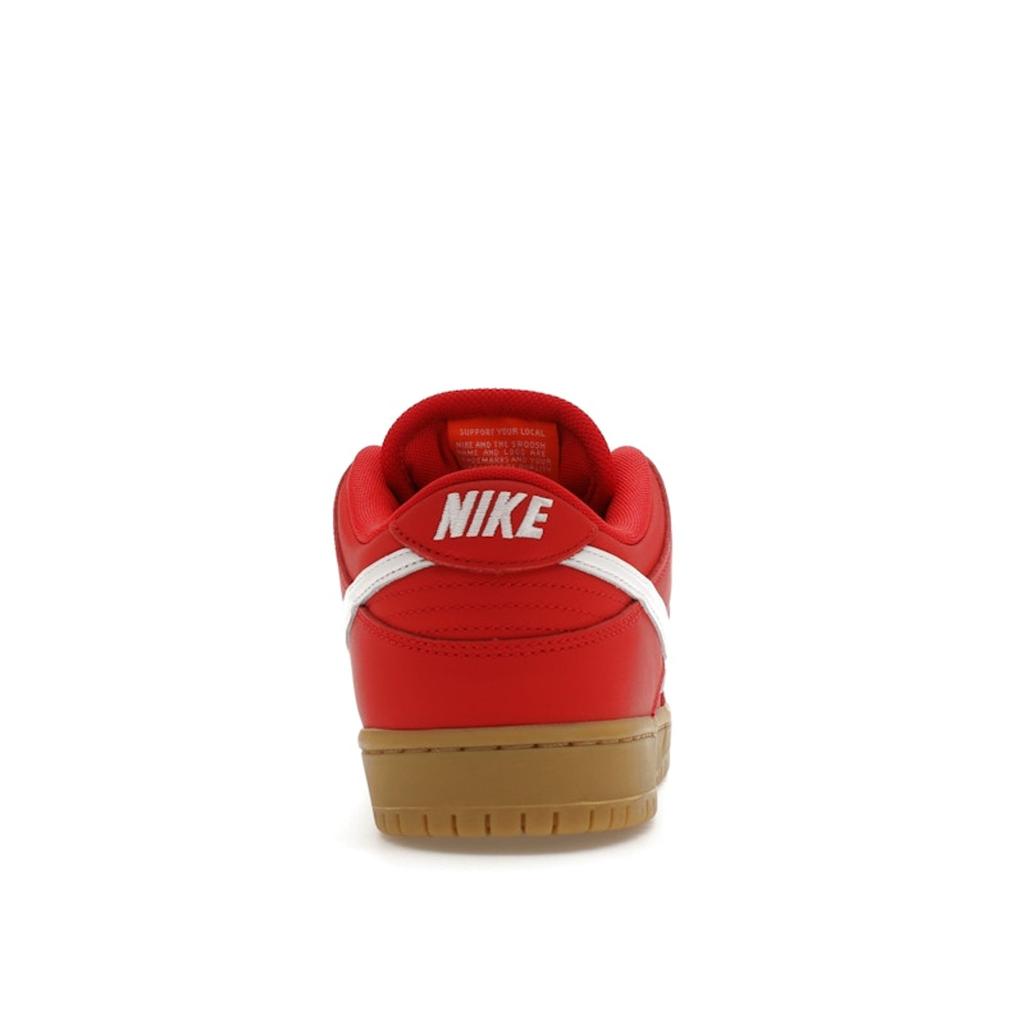 Nike Кроссовки унисекс Dunk Low Pro SB University Red Gum White Gum-Light-Brown Gym-Red FJ1674-600