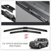 For Toyota CROWN FORTUNER HIGHLANDER KLUGER HILUX LAND CRUISER PRADO SEQUOIA SIENNA TUNDRA 2PCS Car Blade Windshield Wiper