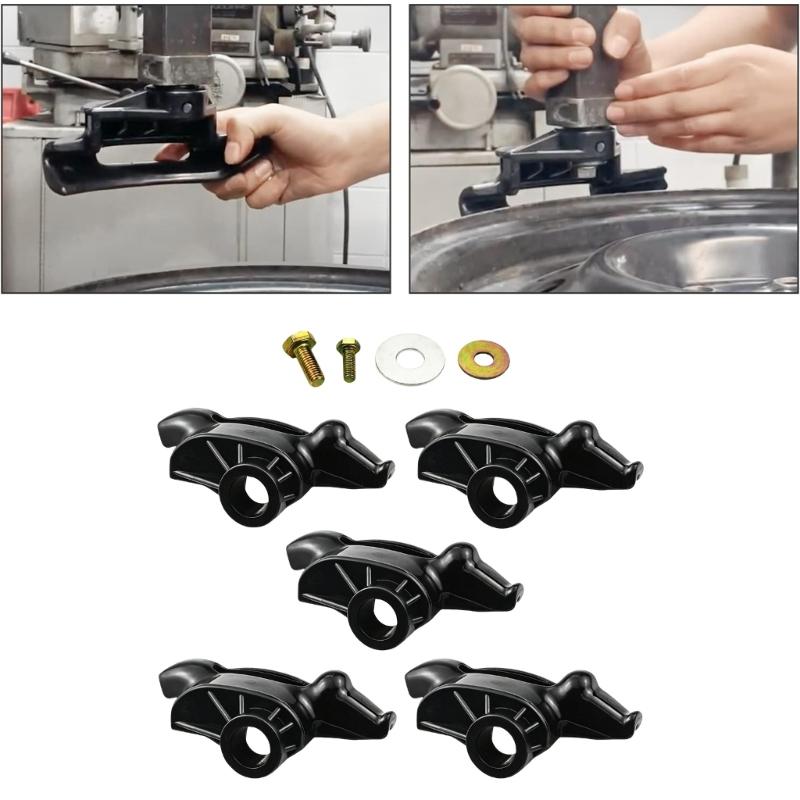 Tire Machine Changer Mount Head Kit with 5 Plastic Duck Heads, 28MM Changer Head Set with Bolts and Washers