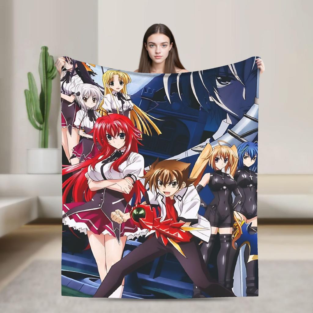 Фланелевое одеяло Rias grimory High School DxD Аниме Плед для домашнего декора Пикника Новинка Покрывало Чехол для диван-кровати