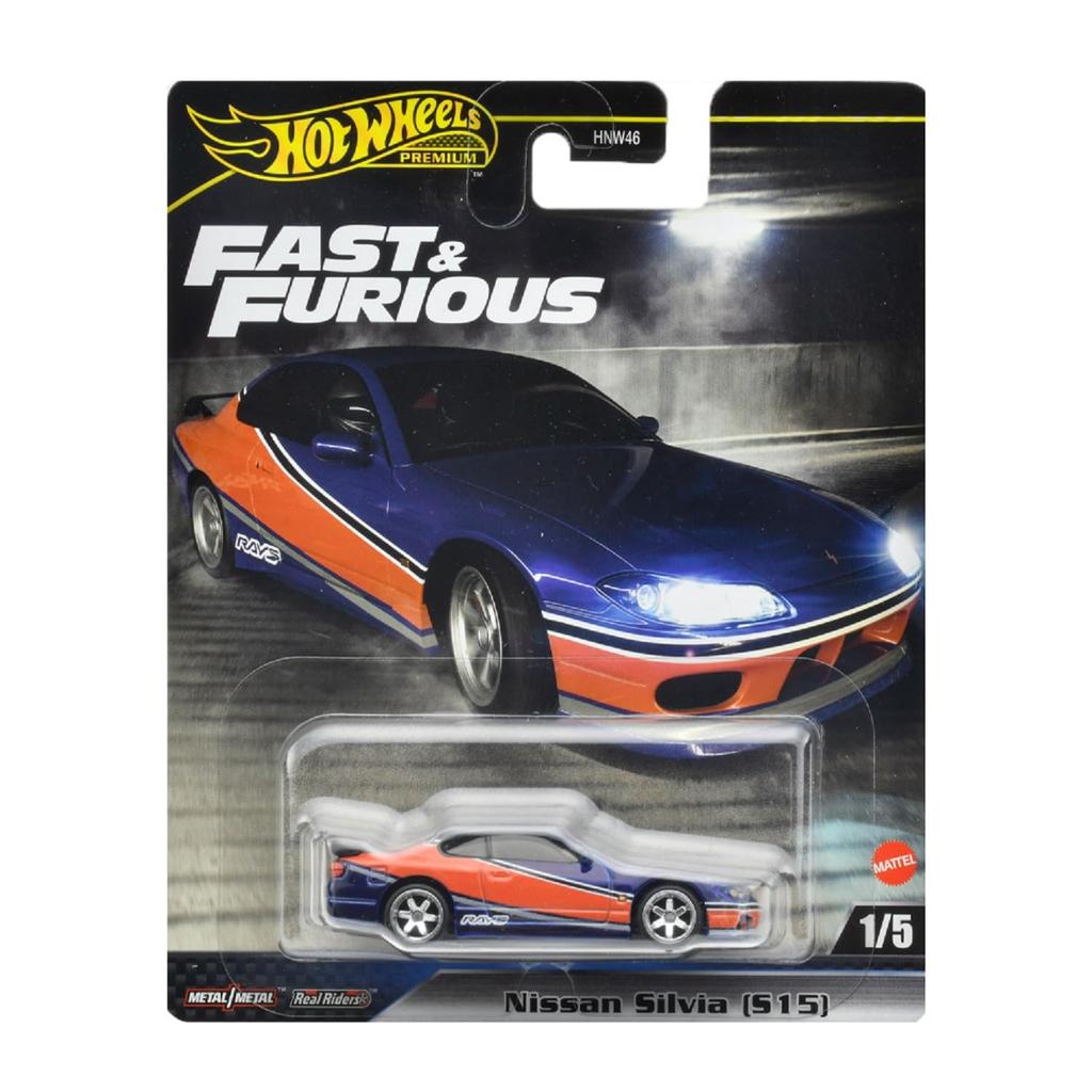 Hot Wheels Fast Furious Nissan Silvia игрушечная мини-машинка для детей от 3 лет и старше, синяя HYP73 и - (С15)