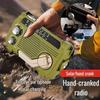 Hand Crank Radio Emergency Weather Radio Portable Power Bank Usb/Solar/Hand Crank Charging, Bluetooth Loud Volume