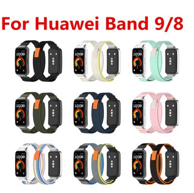 Нейлоновый ремешок-петля для Huawei Band 9, спортивный дышащий ремешок для часов, регулируемый браслет для Huawei Band 8, сменный ремешок Correa