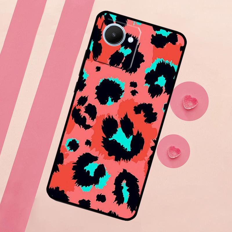 Leopard Skin Case For Realme 11 Pro Plus 10 9 GT Neo 5 3 3T C11 C15 C25s C21Y C30 C31 C33 C35 C53 C55
