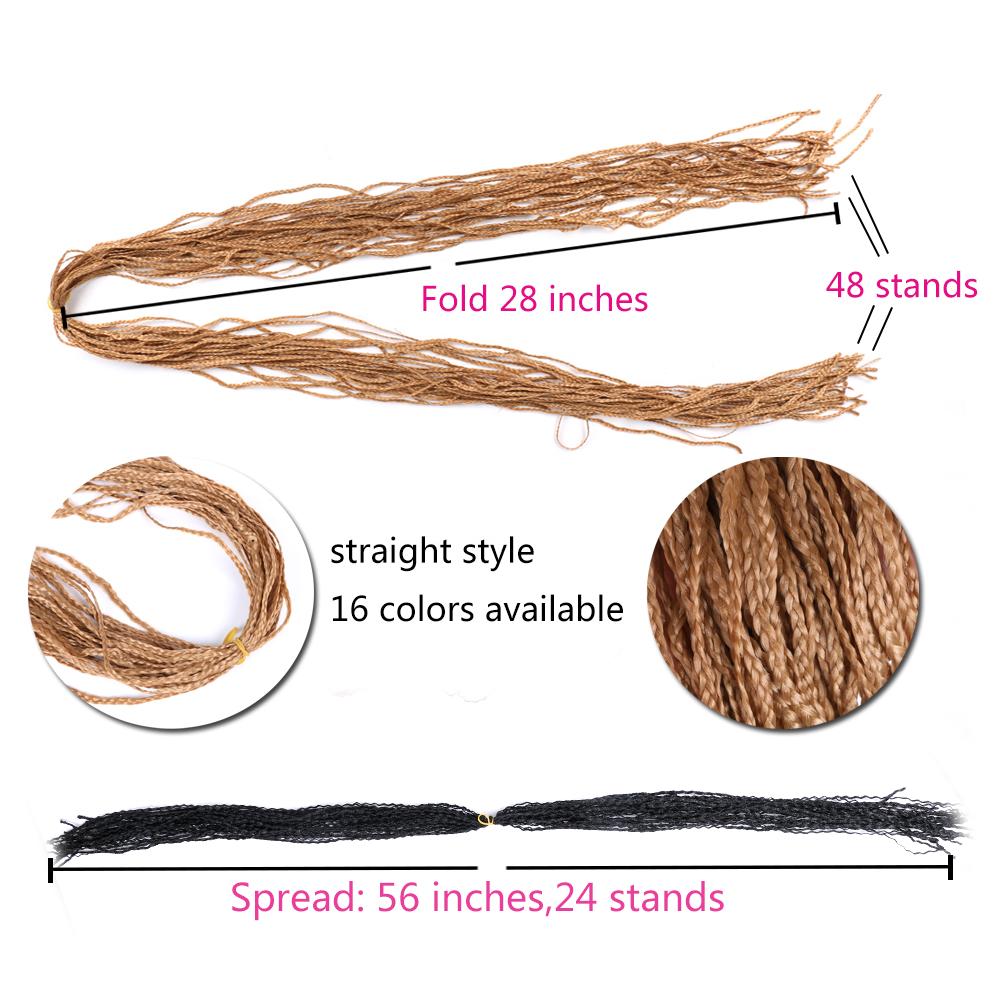 Zizi Micro Synthetic Hair Ombre Box Braids Hair Crochet Braiding Hair Zizi Ombre Zizi Box Braid 28 Inch