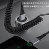 2 Pieces USB - C Coil Cable 3A/15W Fast Charging 1~4 Feet CarPlay, Android Auto, Coiled USB A C Cable, I Phone 15/15 Pro/15 Plus/15 Pro Max, Galaxy