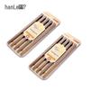 wenge wood family pack - no paint, no wax (20 pairs)