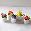Мини-горшок для растений, высокая имитация, аксессуары, яркий цвет, горшок для растений, кукольный домик, декор для ландшафта