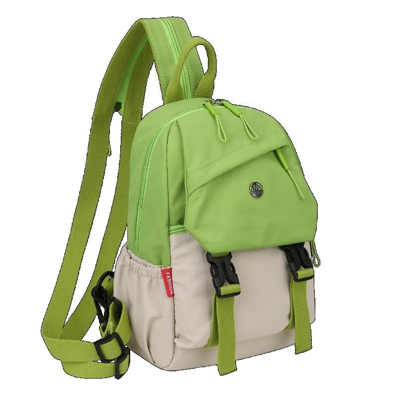 Women's Multifunctional Shoulder Chest Bag, Convertible Small Backpack & Crossbody Fanny Pack, Lightweight Nylon Purse