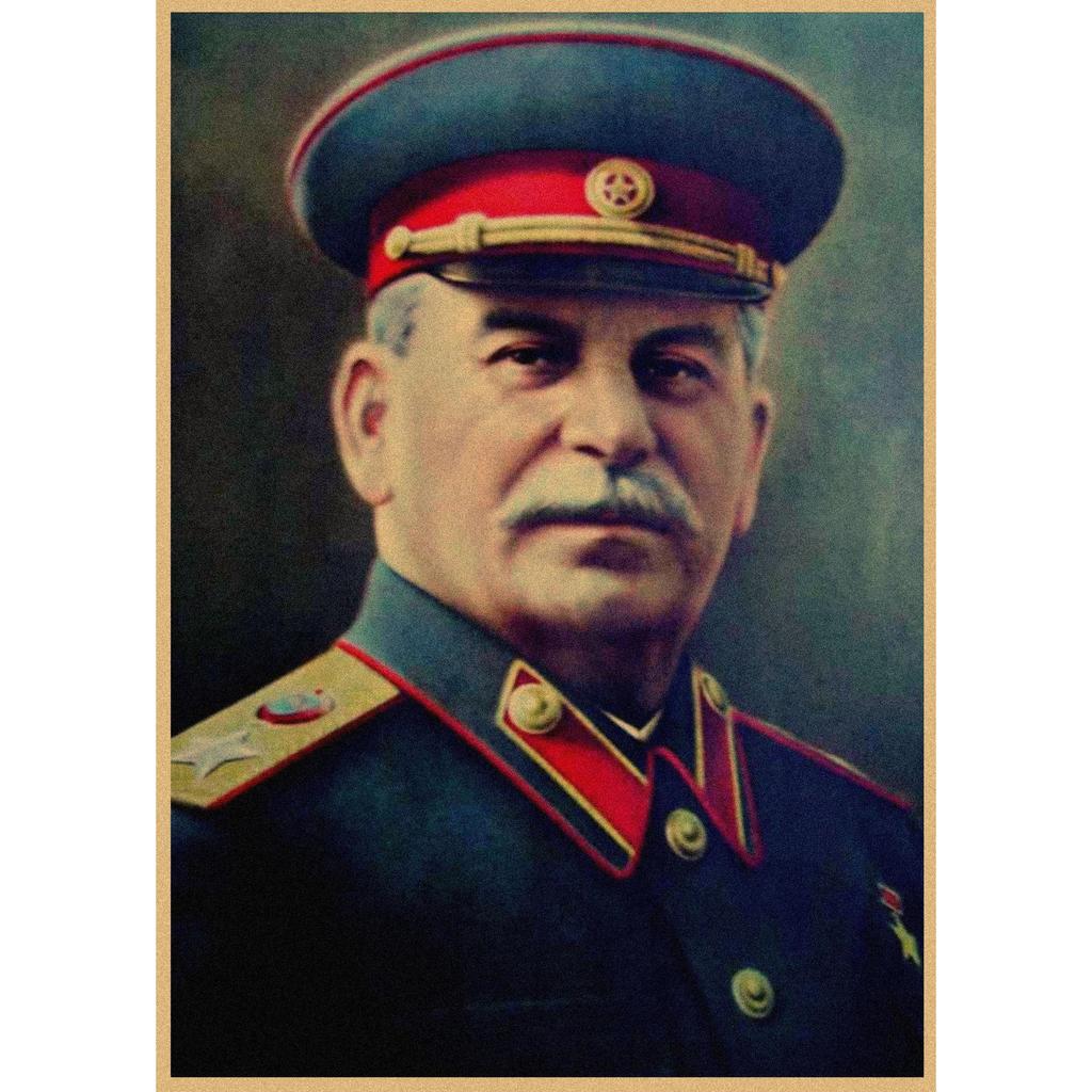 Red Revolution Retro Poster: Stalin, Lenin, Marx Soviet Era Wall Art 297